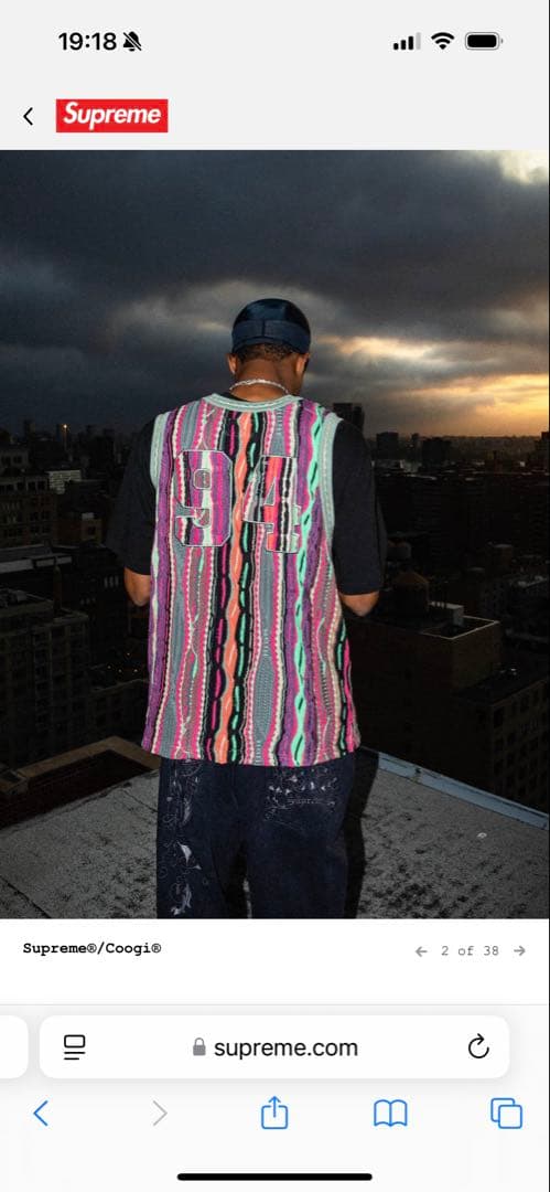 supreme coogi タンクトップ　シュプリーム　クロム　23