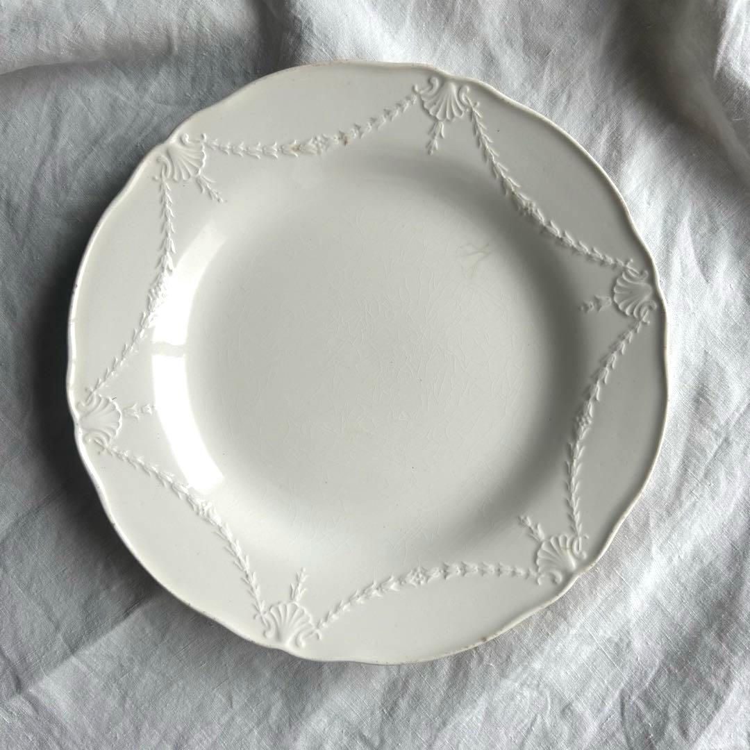 ミントン　レリーフプレート　ディナー　大皿　26.5㎝　フランスアンティーク