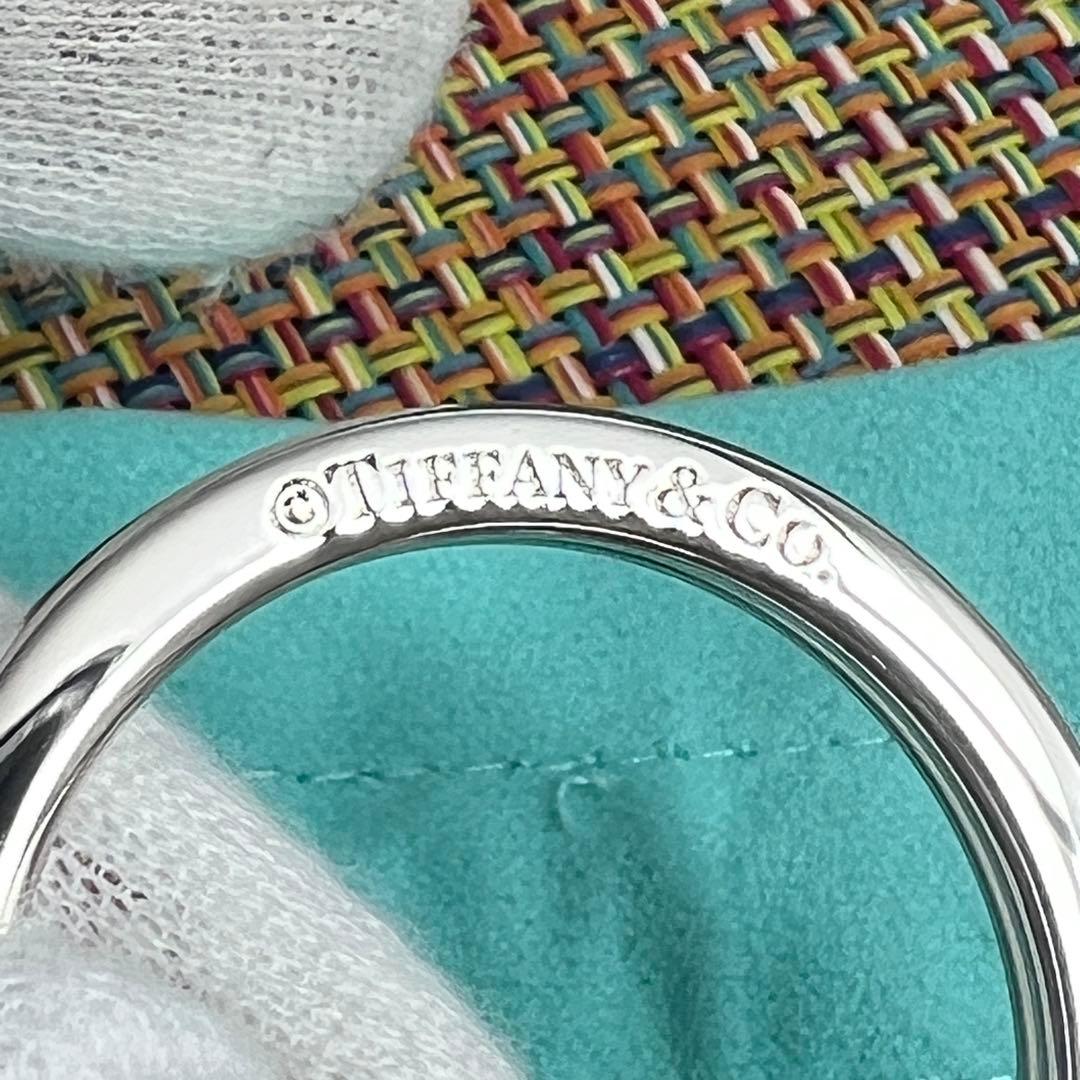 ✨極美品✨TIFFANY&Coティファニー レザーインレイド　ハート　キーリング