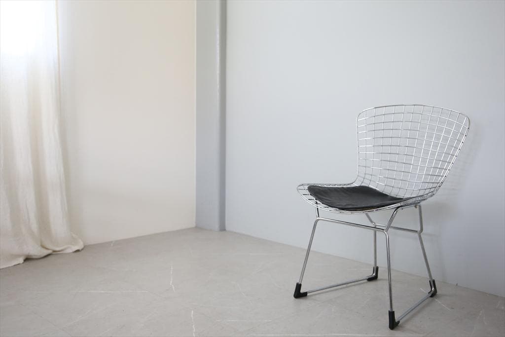 イタリアアンティークワイヤーチェア/ベルトイアstyleチェア(84-120-1