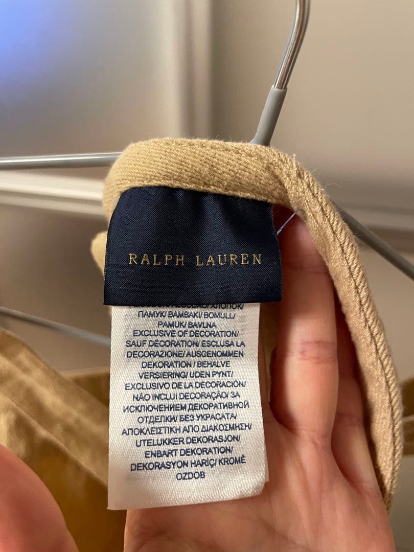 Ralph Lauren ベージュオーバーオールエプロン