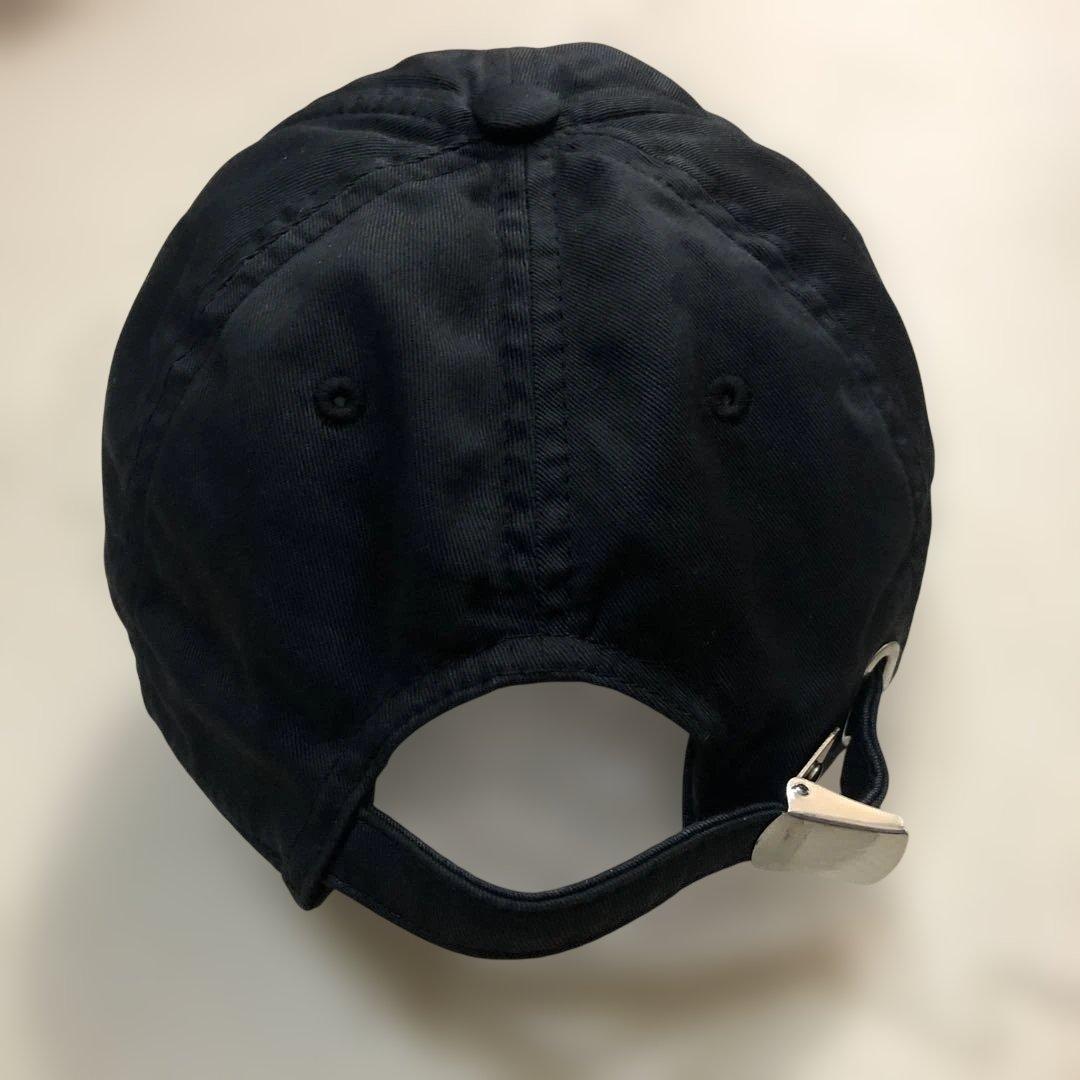 BALENCIAGA バレンシアガ 黒 ベースボールキャップ Lサイズ