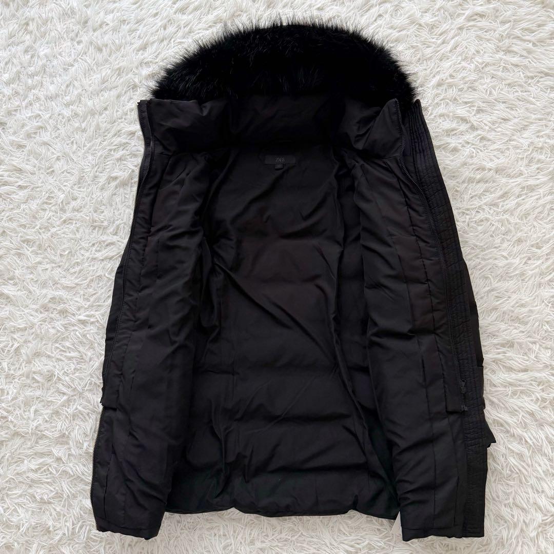 新品未使用タグ⭐︎3WAY ZARA ダウンロングコート ボア ファー付き S