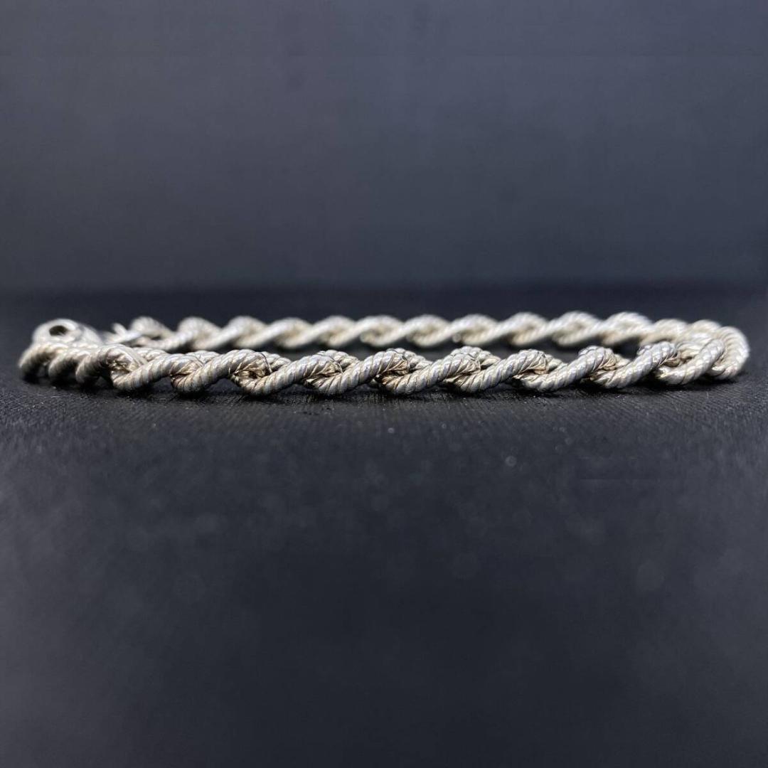美品 OLD TIFFANY&Co シルバー925 ロープチェーン ブレスレット