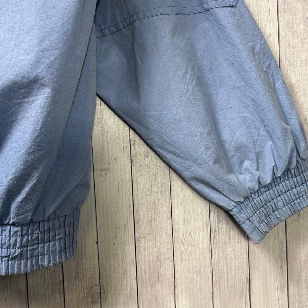 は*な様 adidas ジャンパー アイボリー/ブルー　ブルゾン　80's ビン