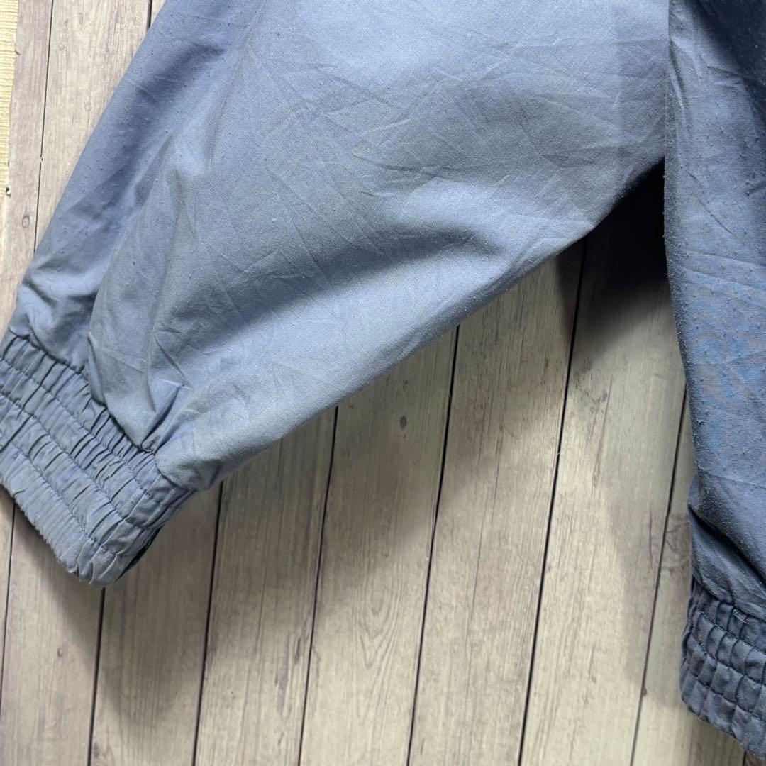 は*な様 adidas ジャンパー アイボリー/ブルー　ブルゾン　80's ビン