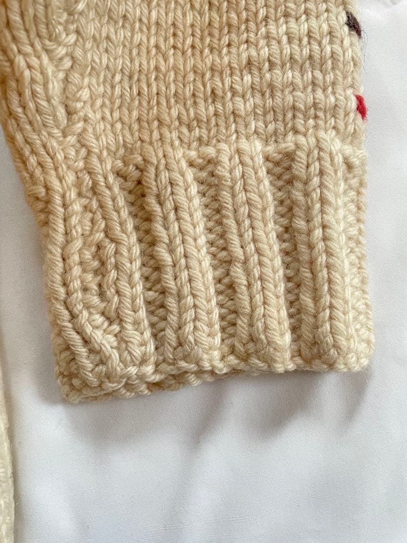 カウチン　古着　馬柄