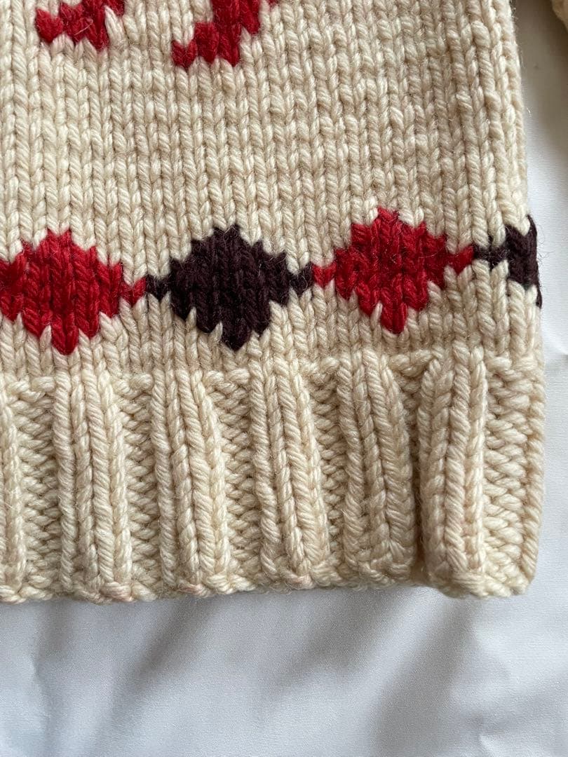 カウチン　古着　馬柄