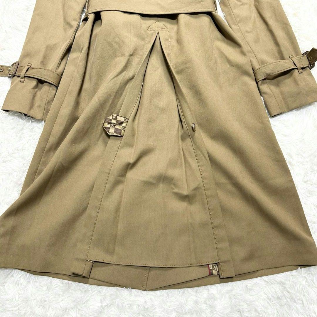【美品】23区 トレンチコート 総柄 ベルト付き ベージュ Mサイズ