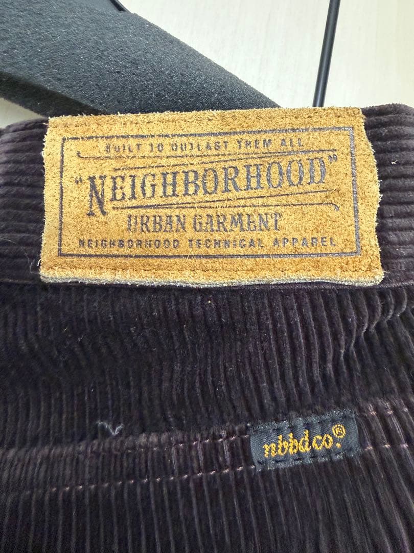 NEIGHBORHOOD コーデュロイ ストレートパンツ ダークブラウン