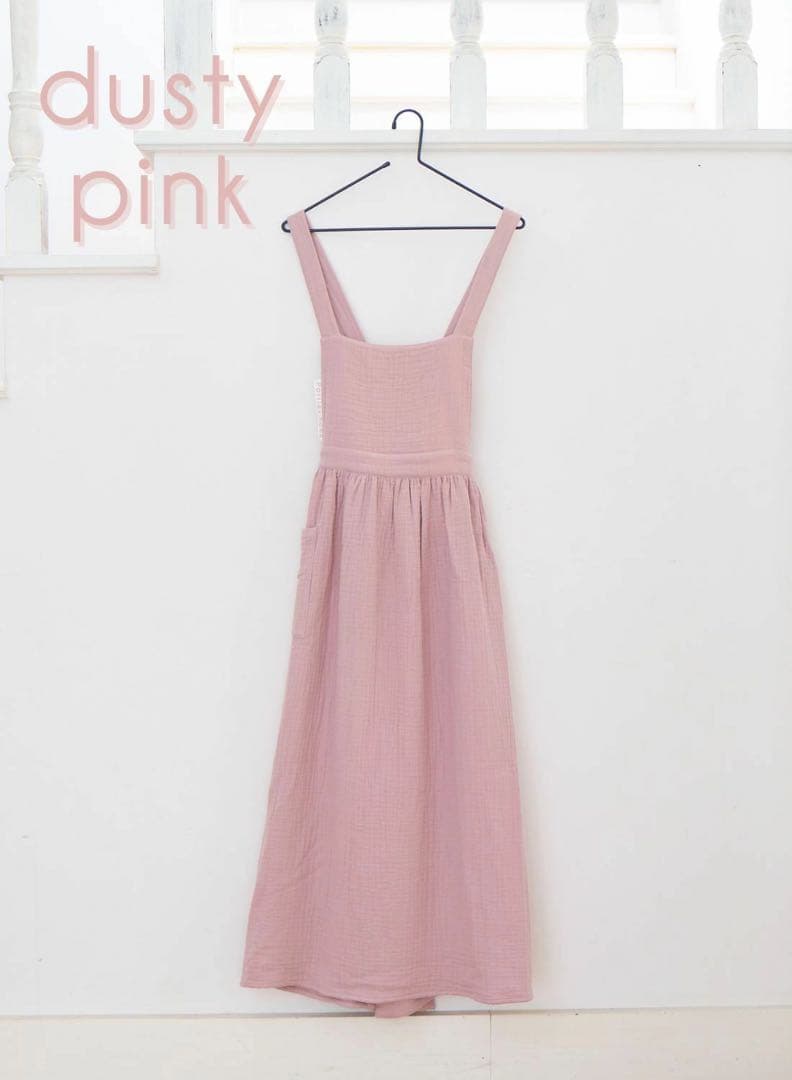 parsley パセリ 辻希美 プロデュース コットンガーゼエプロン ピンク