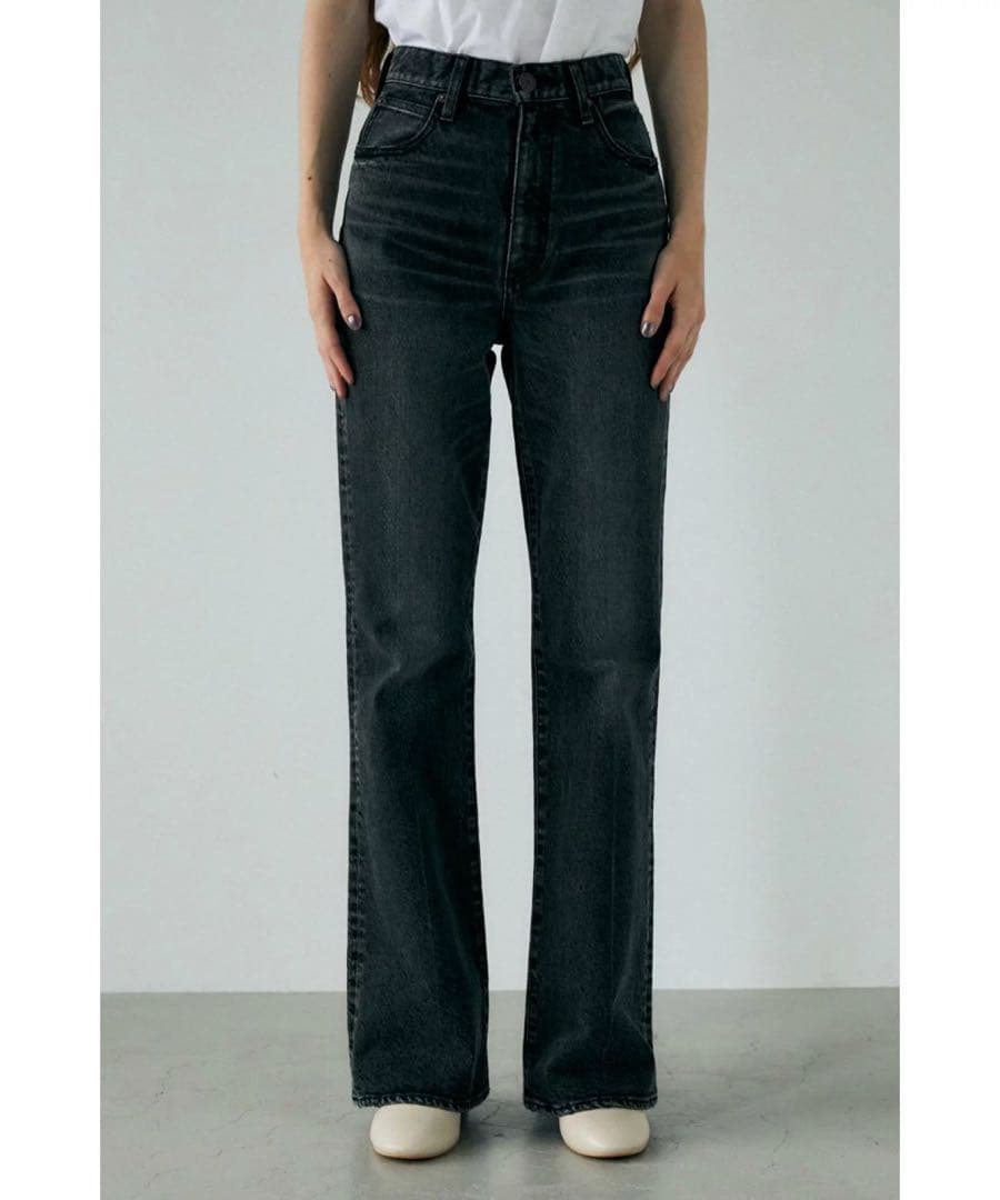 MOUSSY MVS BLACK FLARE (L) フレア ロングサイズ 26