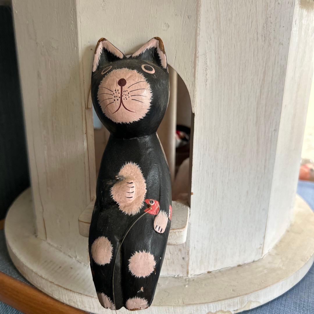 可愛い家型インテリア置物 ブリキ屋根　グリーン