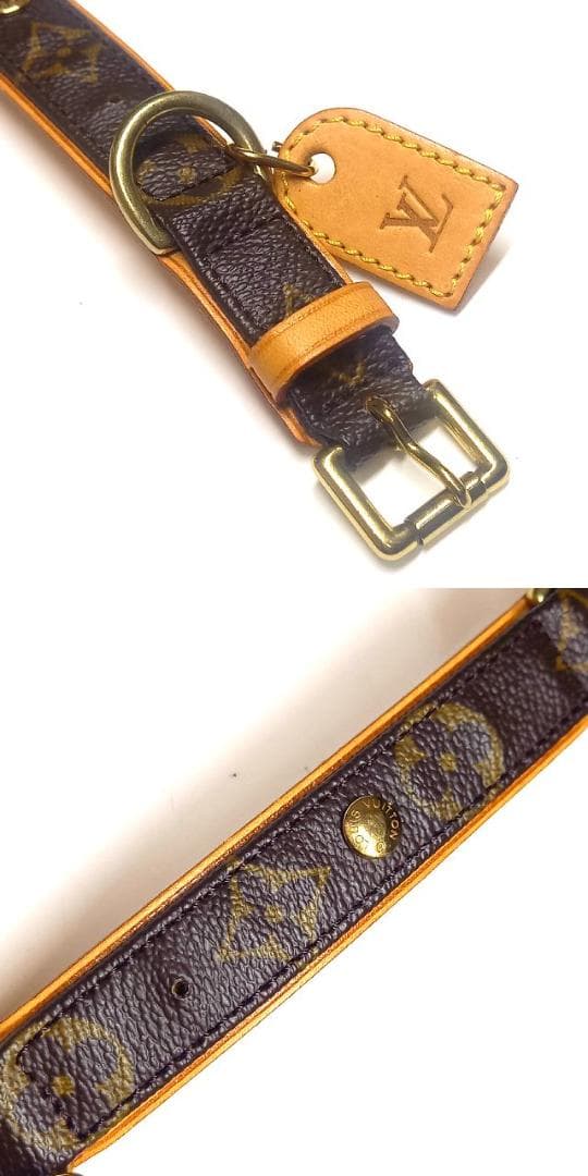 良品 ルイヴィトン 首輪 ドッグ・カラー 中型犬 ペット コリエバクスターMM