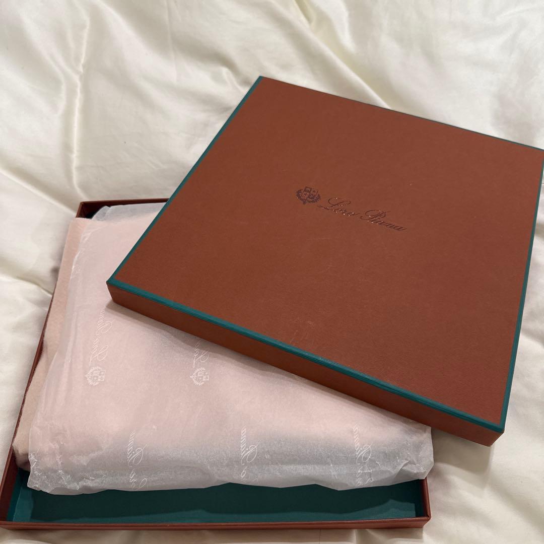 Loro Piana 100% カシミヤ ストール ピンク