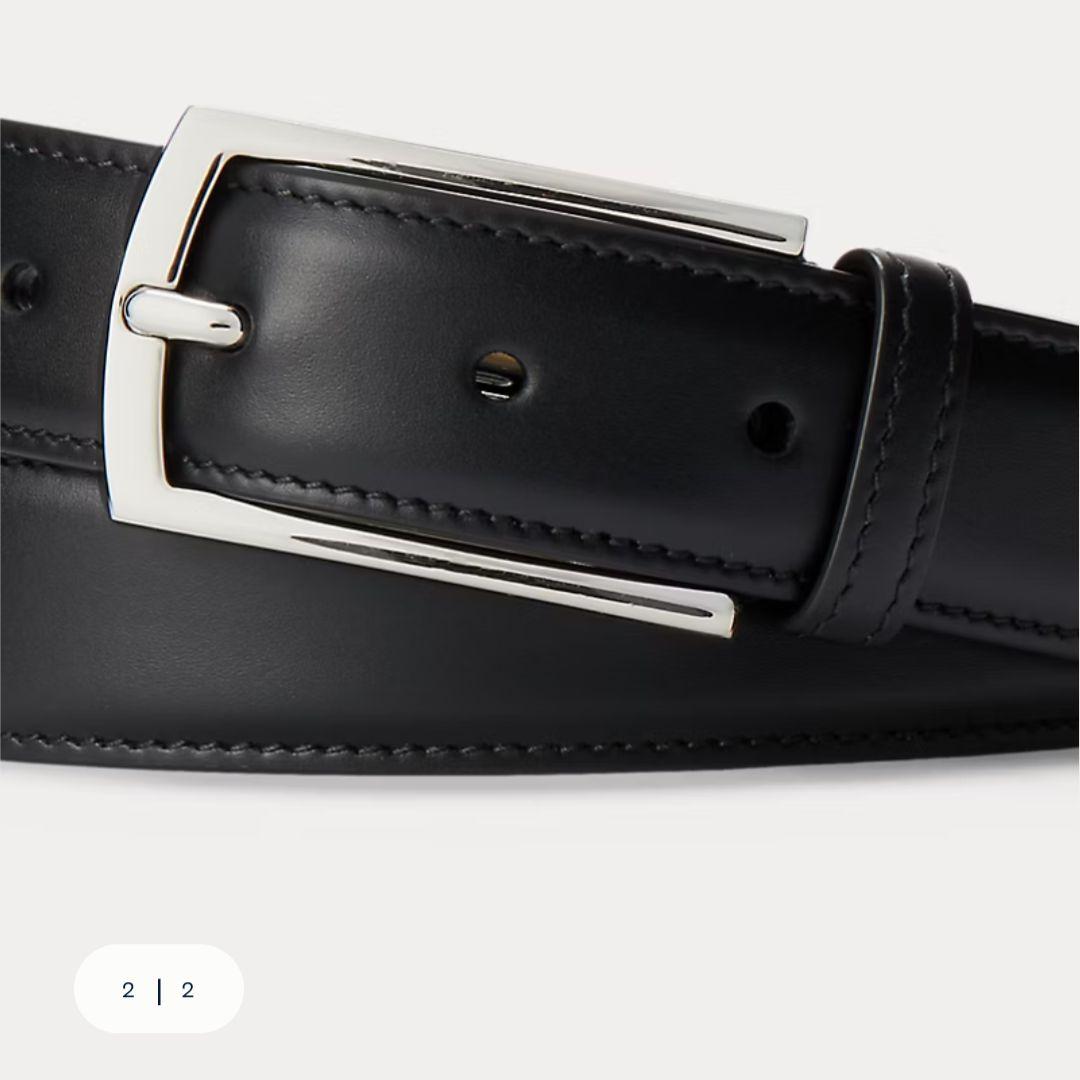 ラルフローレン　パープルレーベル　カーフスキンレザーベルト32