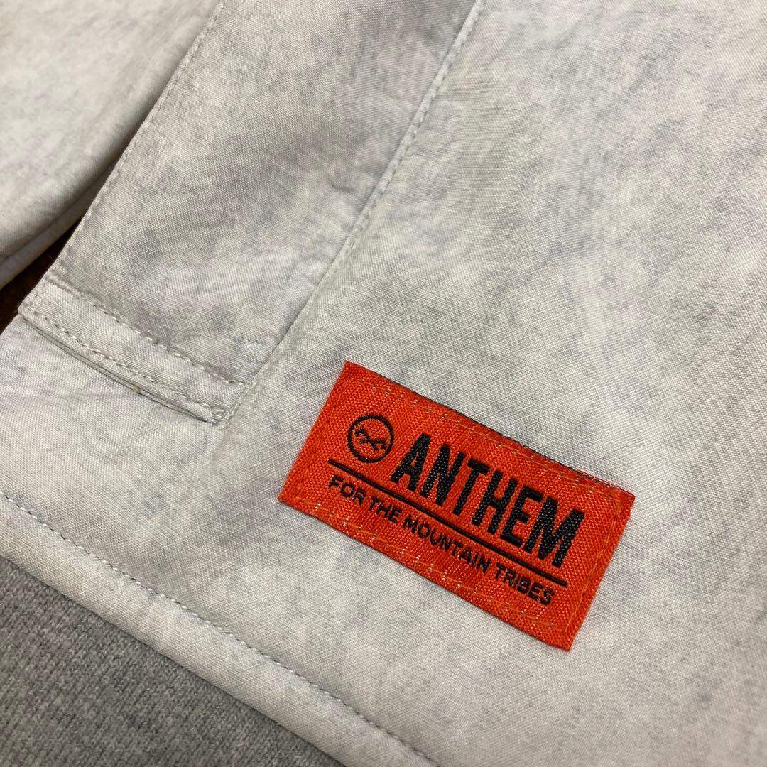 ANTHEM アンセム スノボ スノーボード スキーウェア パーカー Sグレー