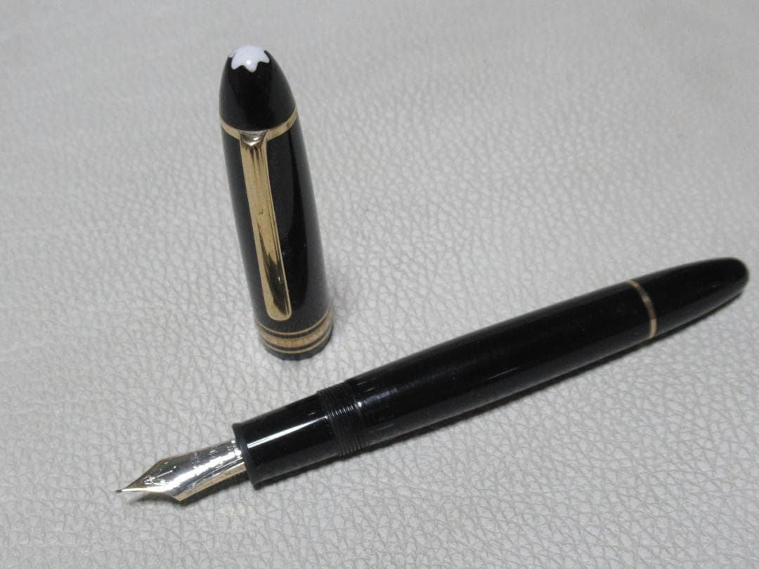 修理必要 1990年代◆モンブラン ル・グラン146 黒 ペン先中白 F 14K