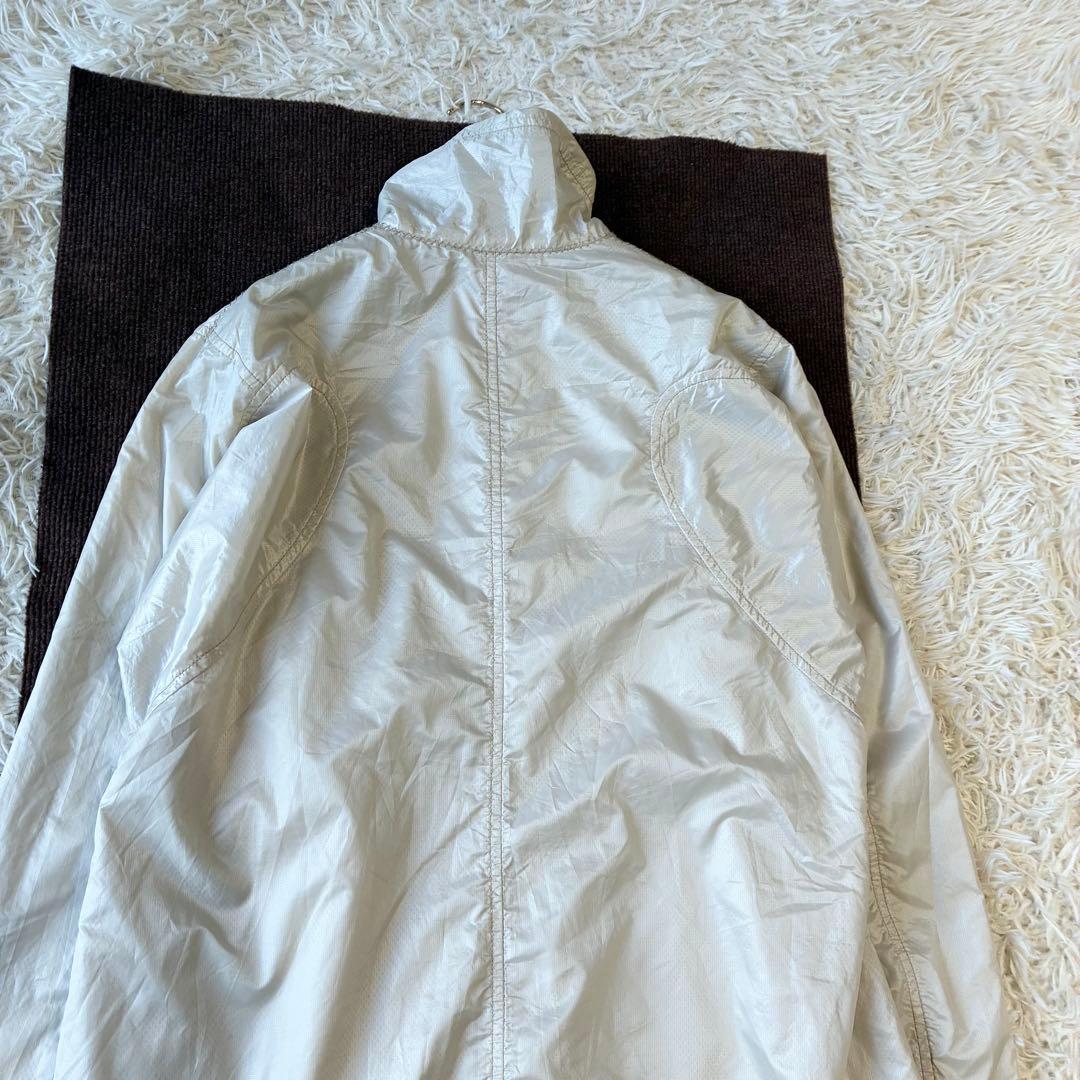 HaaT イッセイミヤケ ロングコート ナイロン ライトベージュ