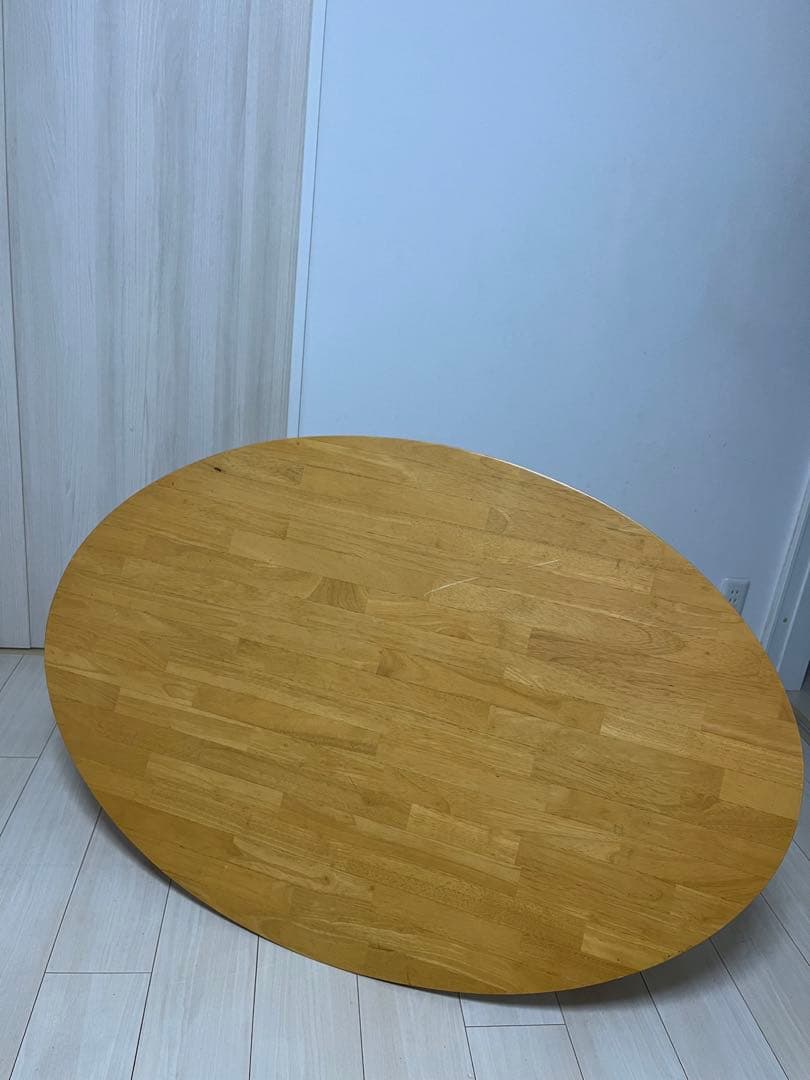 ジャンク ベルメゾン　 楕円 折りたたみ テーブル