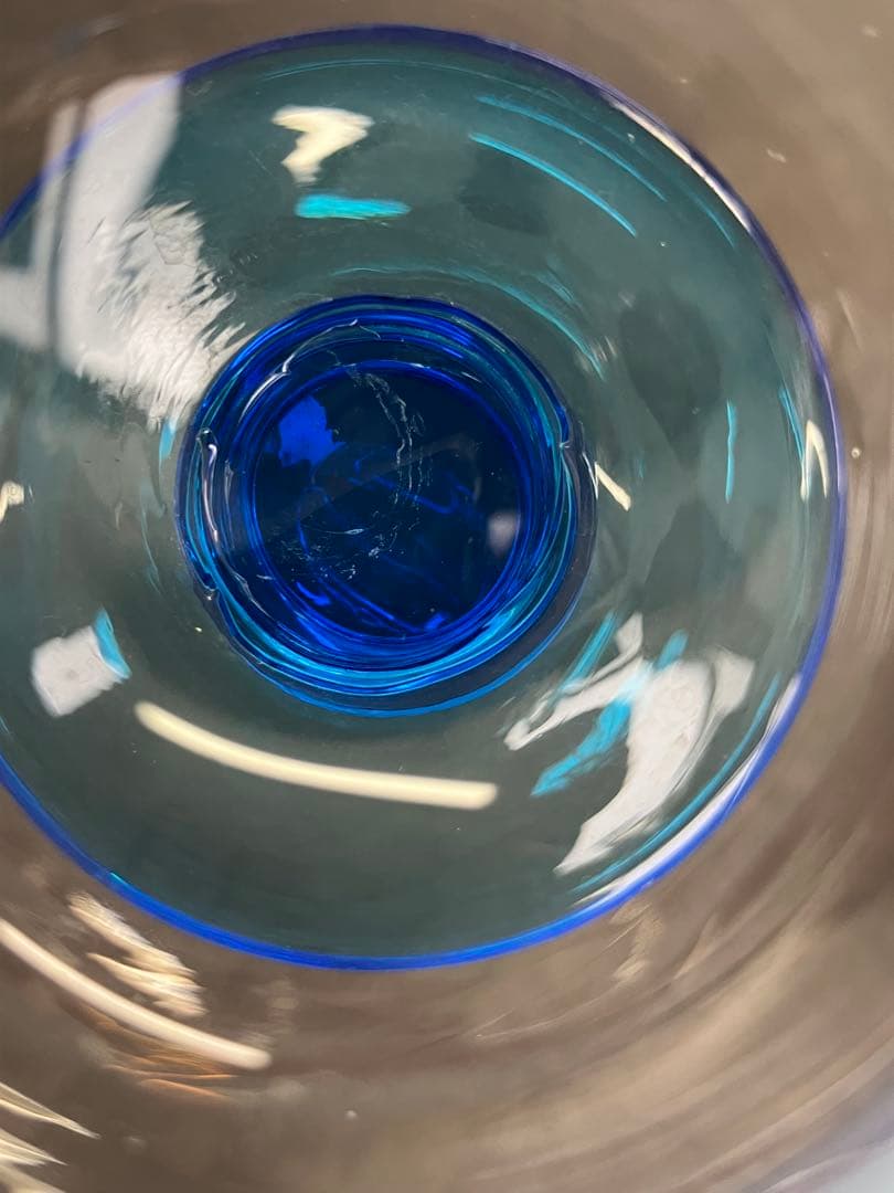 値下げ！大正モダン　氷コップ 和ガラス　三色 手吹き ガラス 乳白色 レトロ