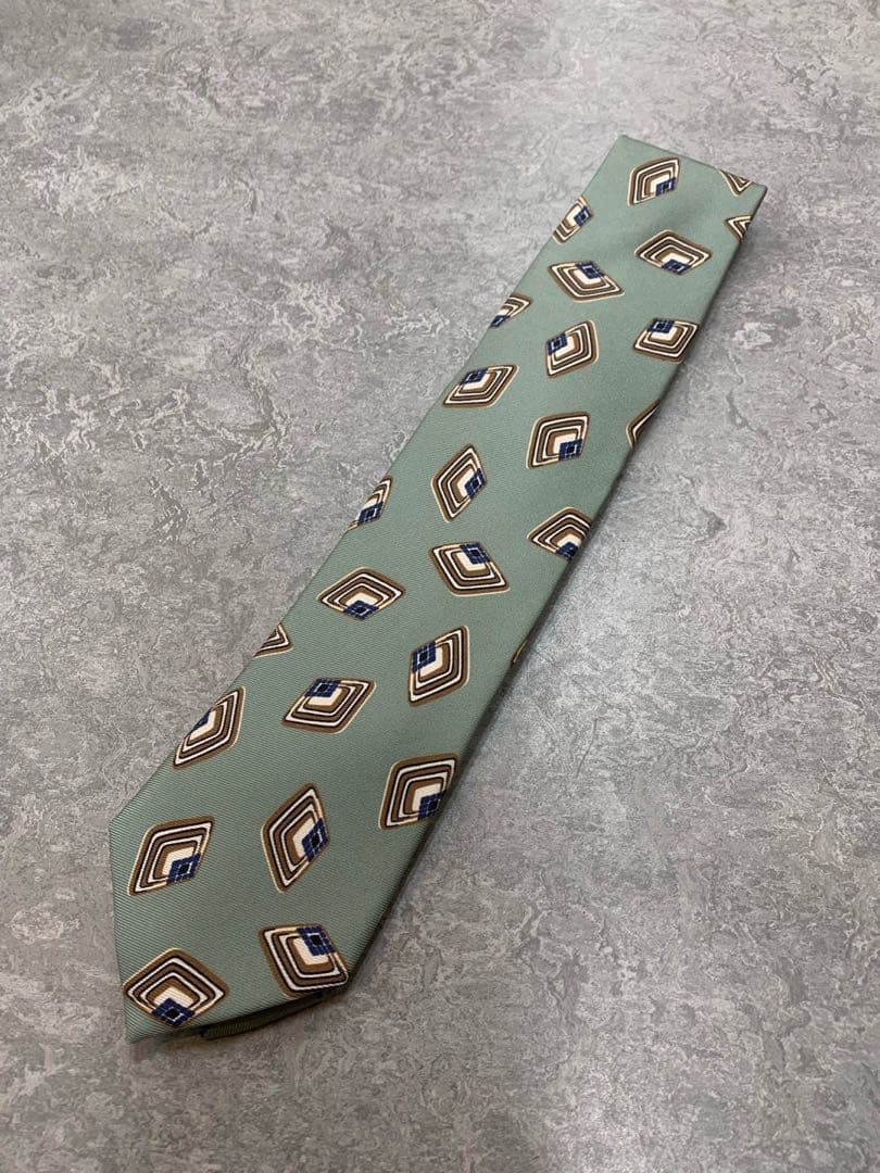 Holliday & brown シルク 小紋柄 プリント ネクタイ