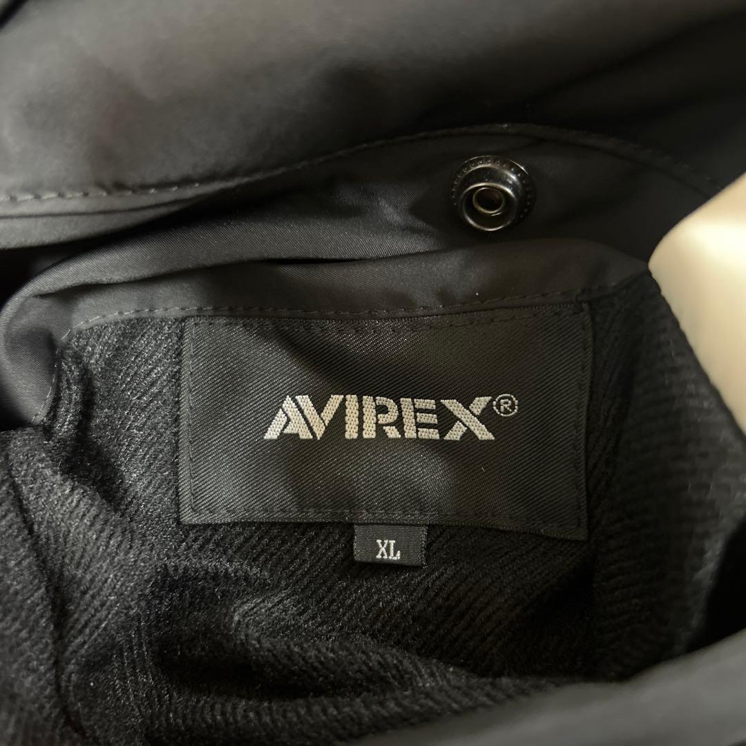 【☆破格のバックロゴ☆】AVIREX フライトジャケット XL 黒 入手超困難
