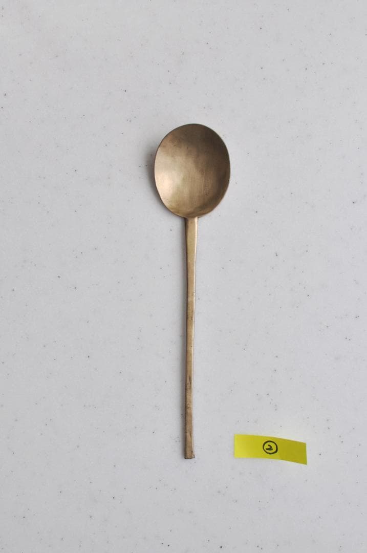 ZWIESELLさまご売約　韓国　真鍮製スッカラ　李朝　骨董　アンティーク　②