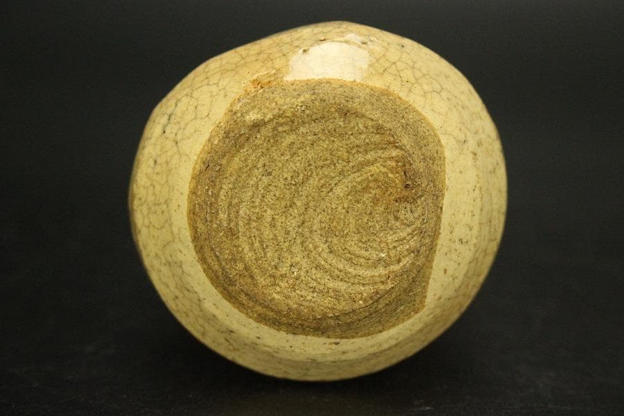 茶道具 青織部 時代 茶入 良蓋(A772)