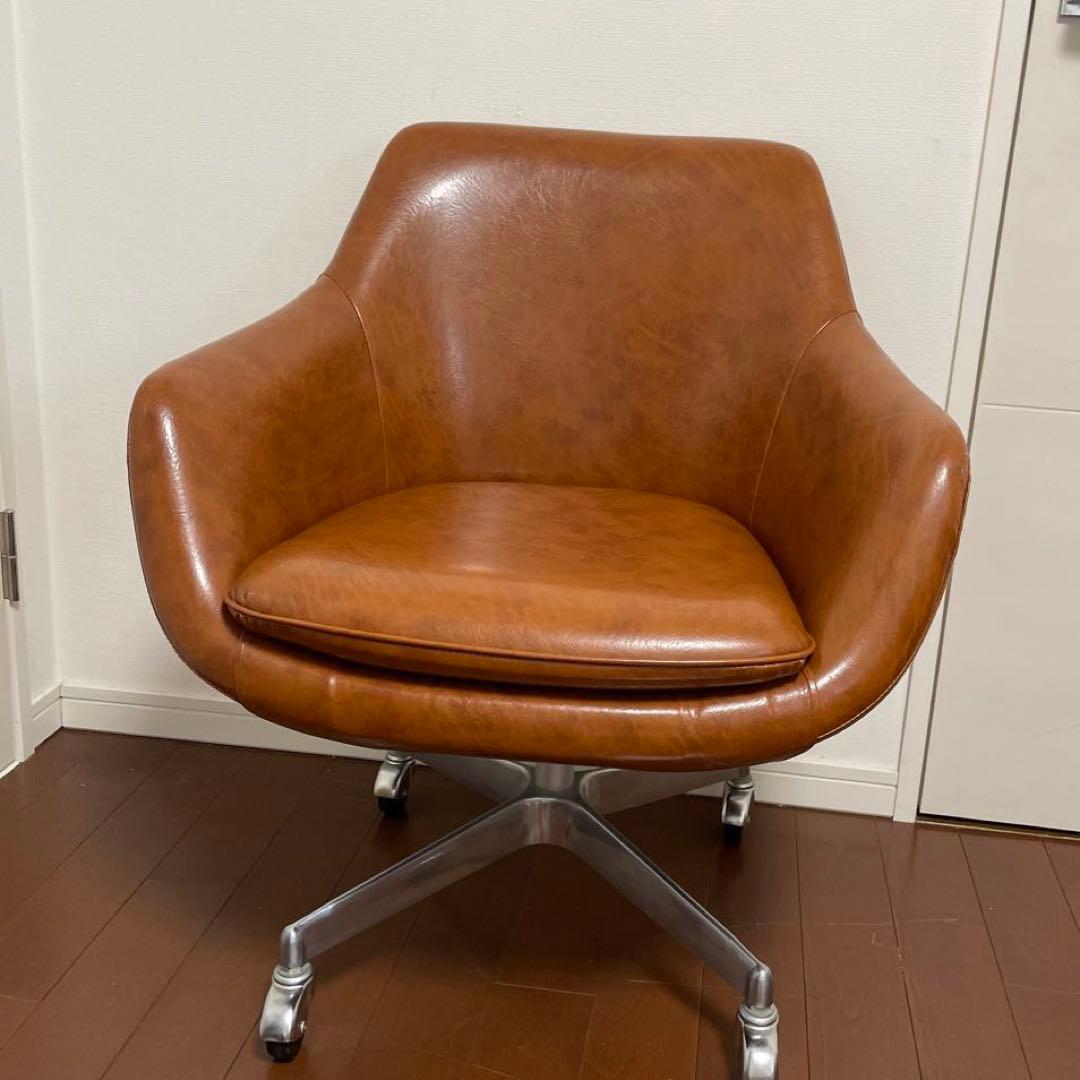 #キャメル　#デスクチェア　#キャスター付き