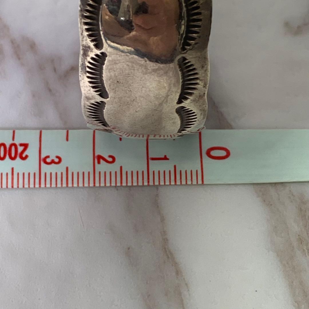 ナバホ族 W.TRACY バングル STERLING 刻印 vintage