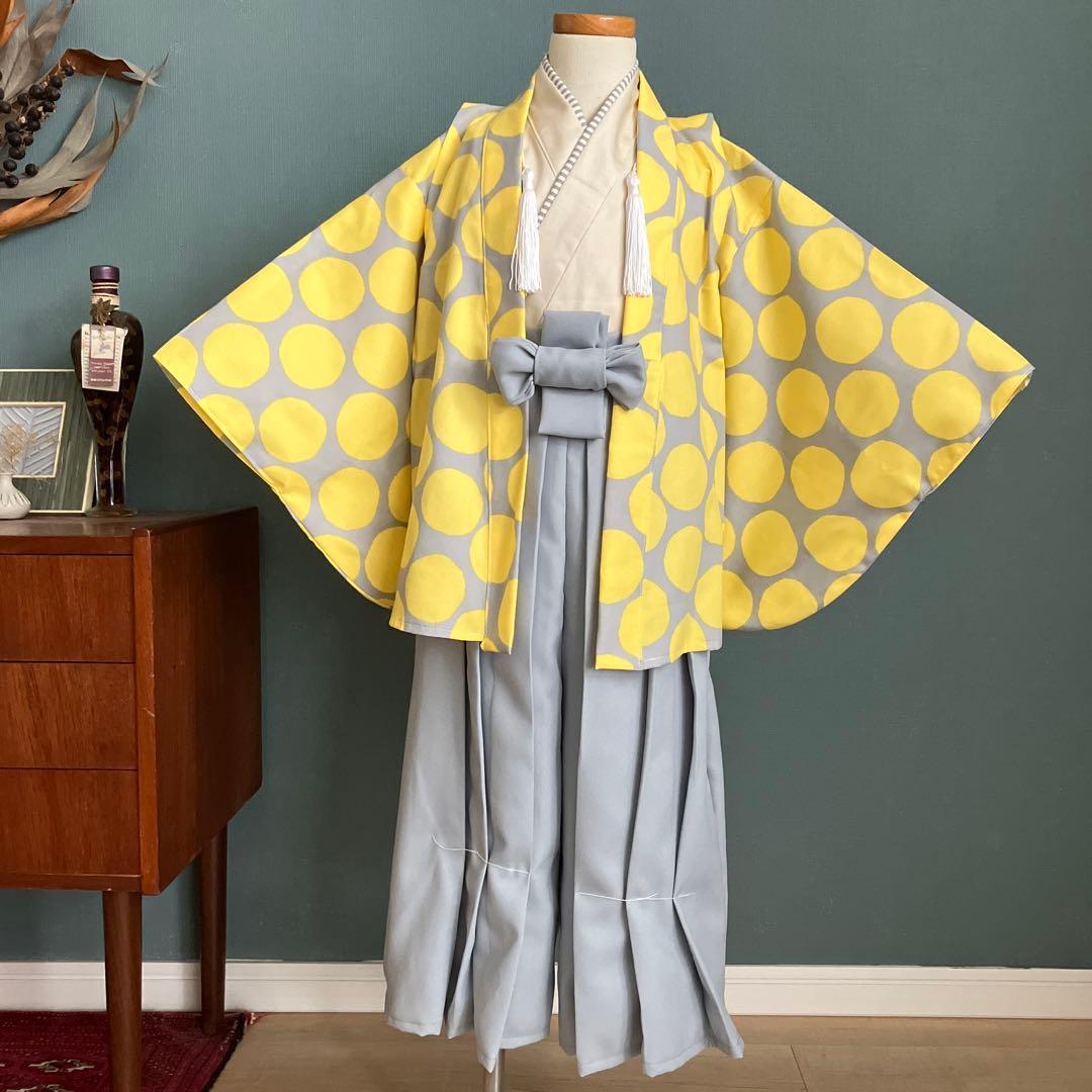 【再販 各サイズ1着】着物と袴　男の子　110-120㎝