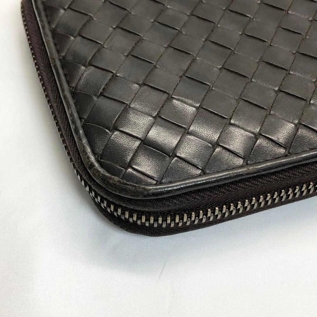 BOTTEGA VENETA ボッテガ　イントレチャート 長財布　ブラウン