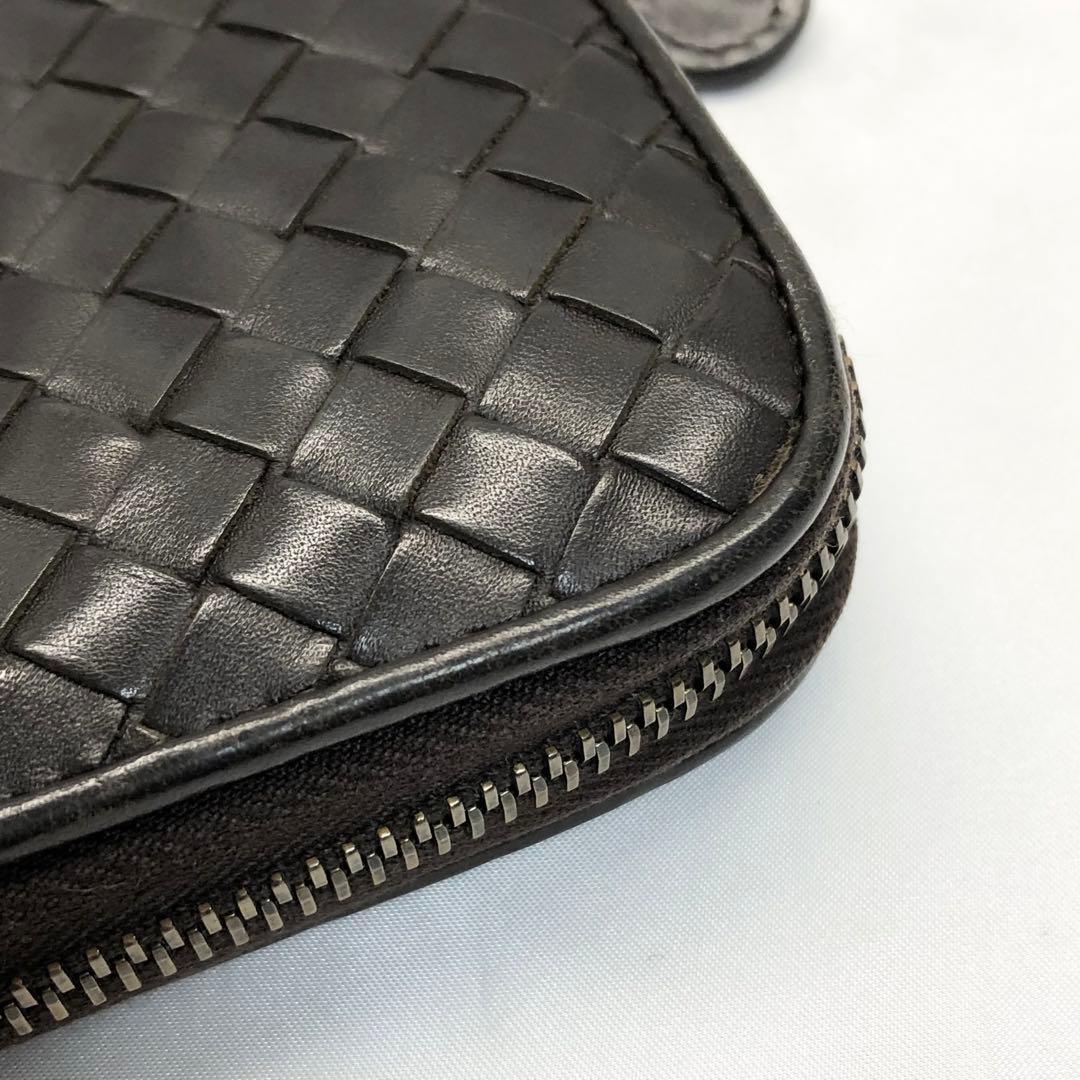 BOTTEGA VENETA ボッテガ　イントレチャート 長財布　ブラウン