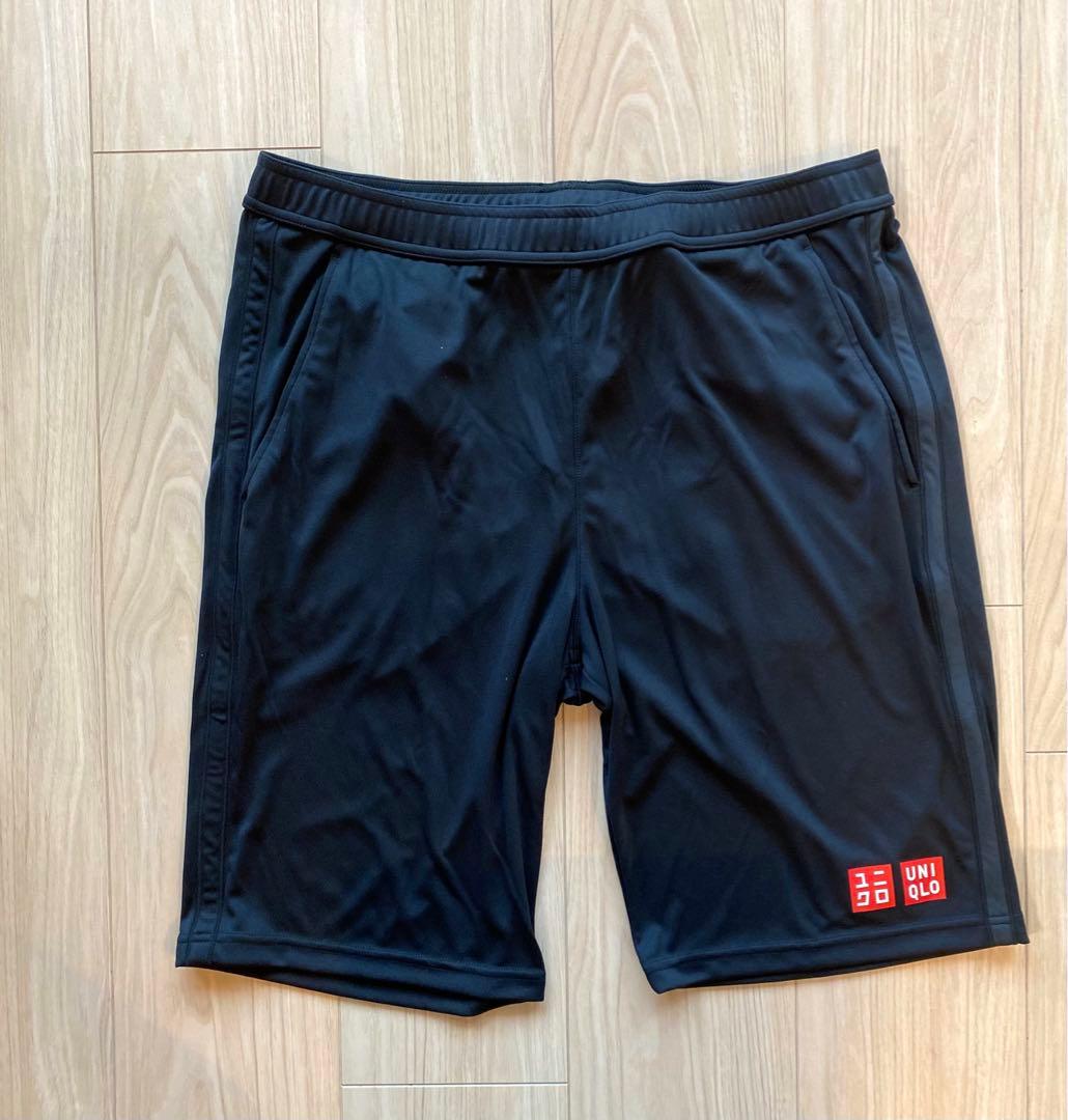 ユニクロ【ジョコビッチ】テニスウェア上下セット　黒　メンズLサイズ