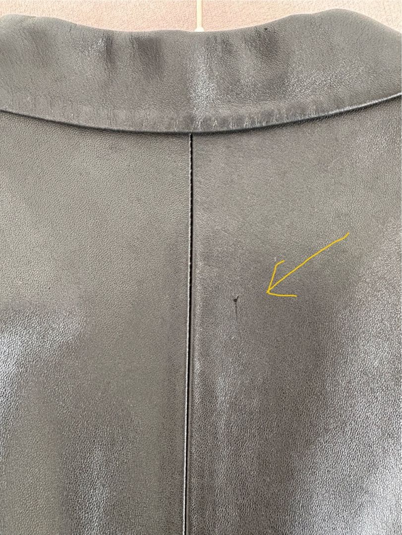 JIL SANDER ブラック レザージャケット 34 ポケットあり