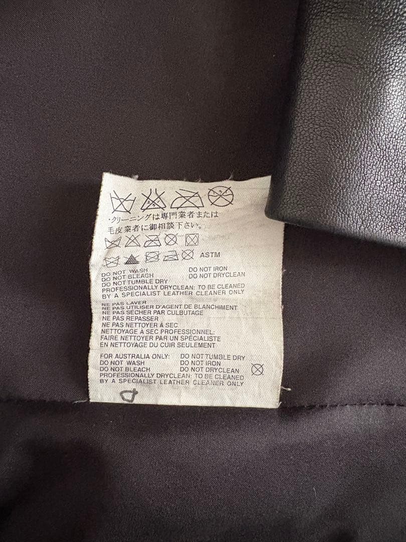 JIL SANDER ブラック レザージャケット 34 ポケットあり