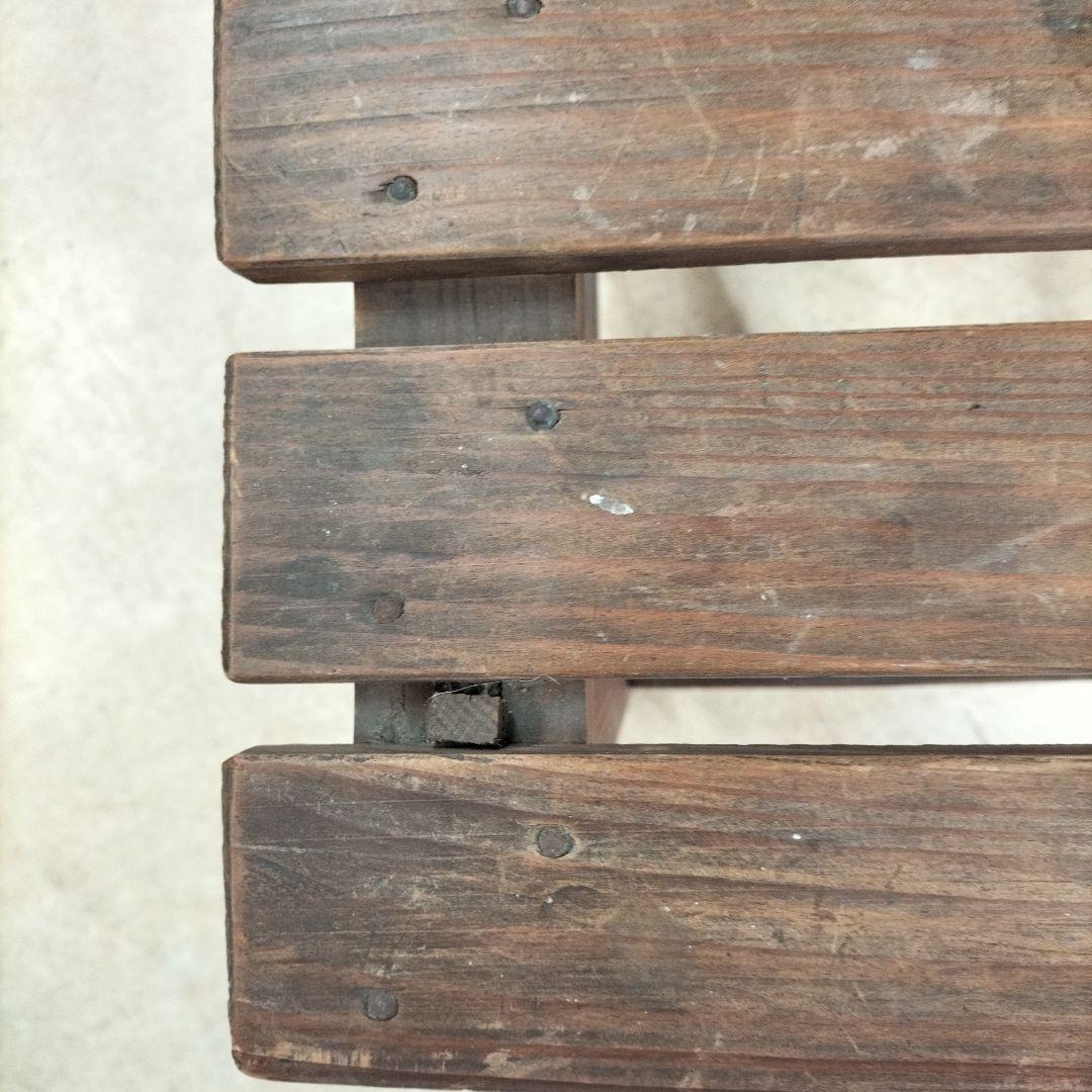 レトロ家具　木製スラットチェア