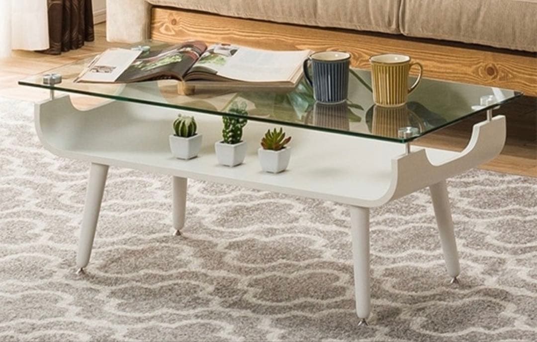 ガラス製テーブル※ニトリ