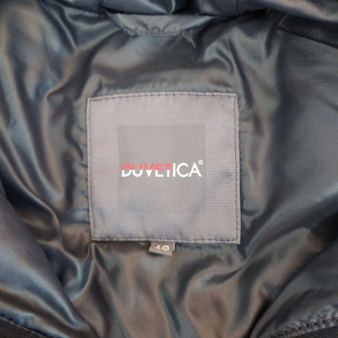 DUVETICA ネイビー フード付きダウンベスト サイズ40
