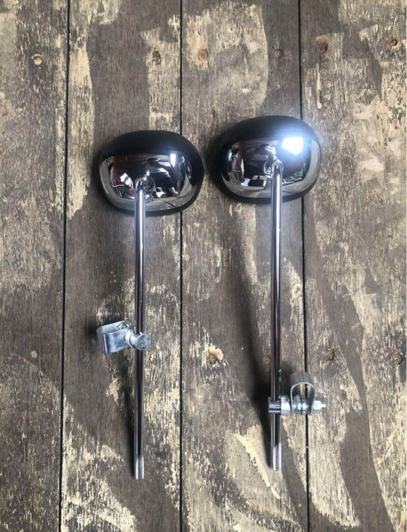 ナポロッキー　タイプ　ミラー　旧車　GT380 黒　サンパチ