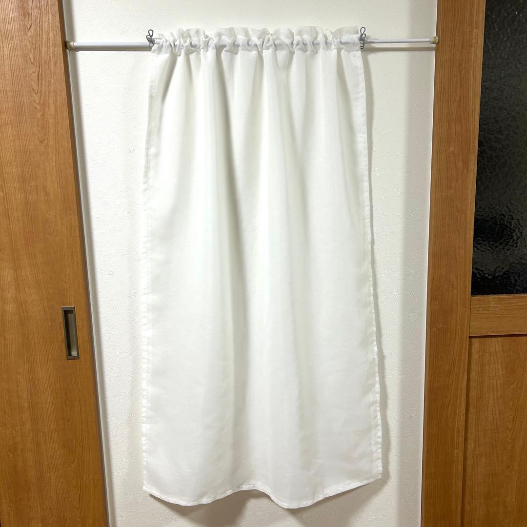 【KURO☆】二重レースカフェカーテン　4枚　オーダー品