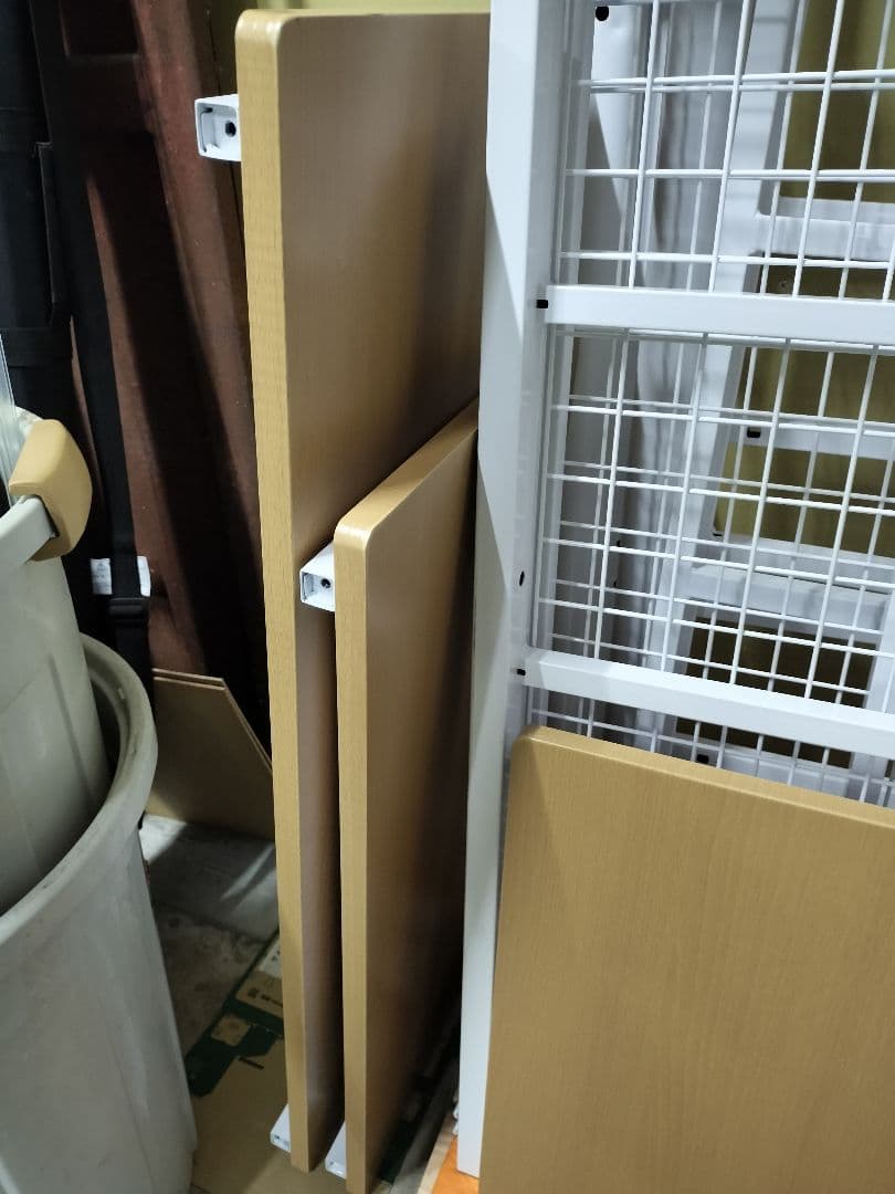 【千葉市花見川区引取限定】ROSTEM 階段付きパイプロフトベッド ホワイト