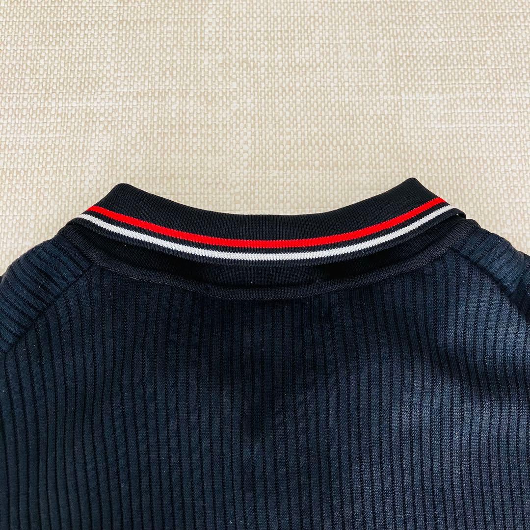 【極美品】マークアンドロナ ポロシャツ ニット ゴルフ ハーフジップ 黒 46