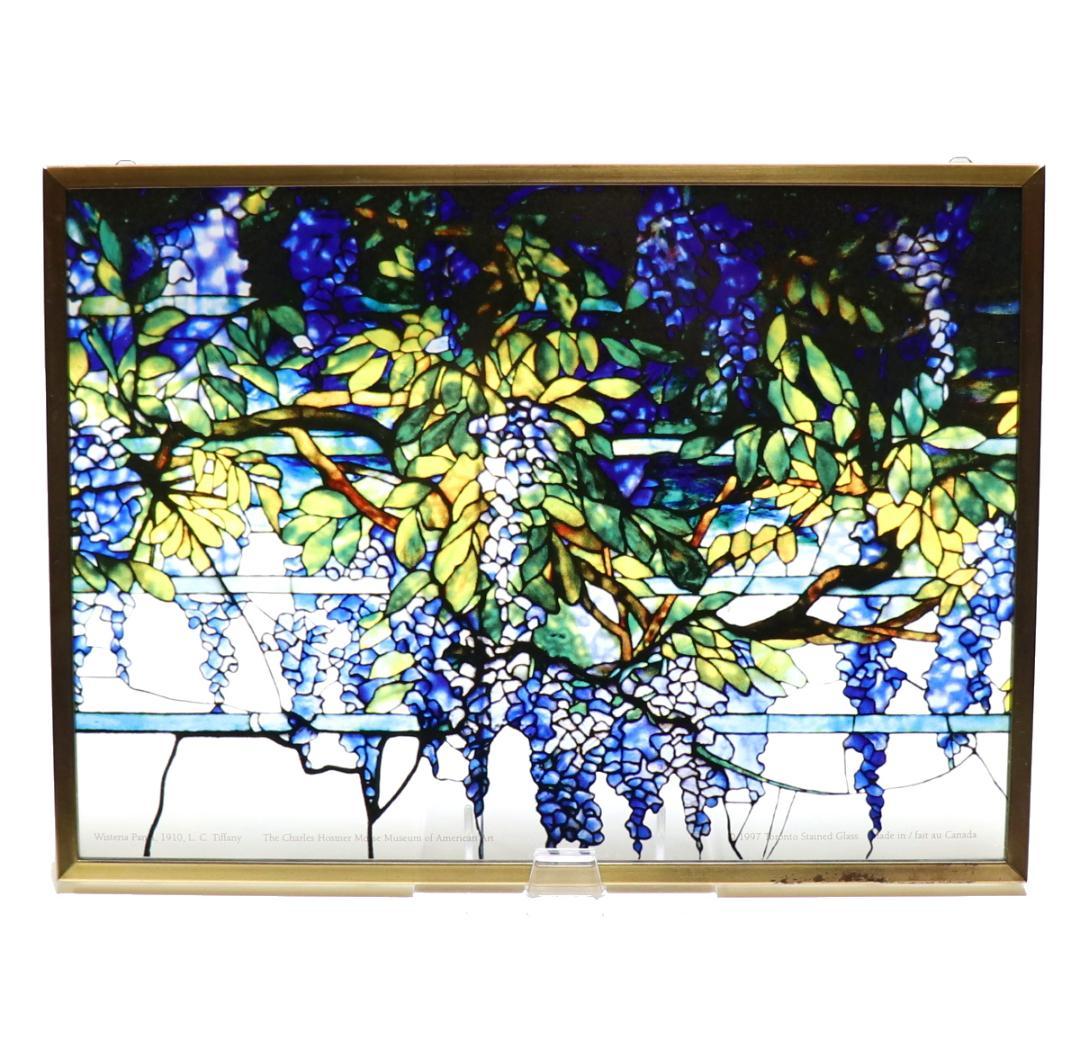 トランザム ティファニー ヴィンテージ ステンドグラス 藤の欄間 トロント