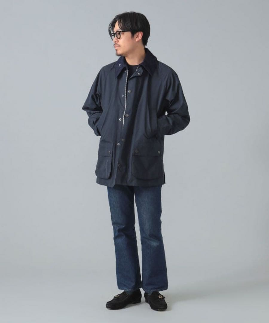 本*業様 【1,2回使用】BEAMS F別注　Barbour BEDALE ピー