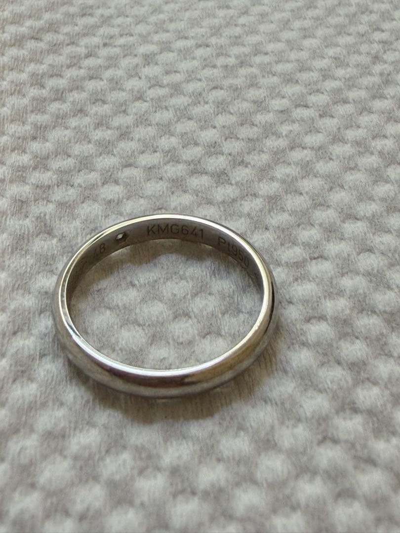 正規店購入 Cartier カルティエ プラチナダイヤリング 8号