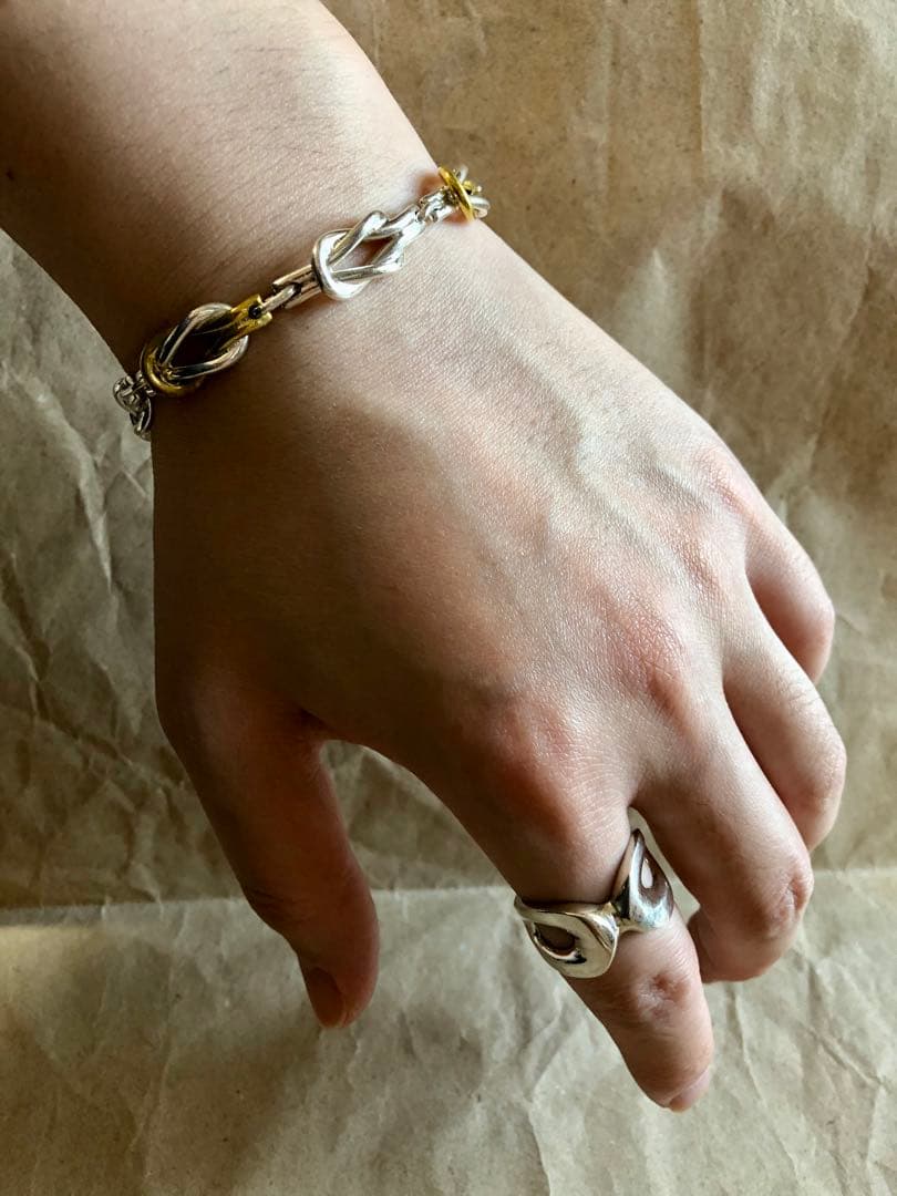 メキシコ製 old vintage 925 ノットリンク ブレスレット