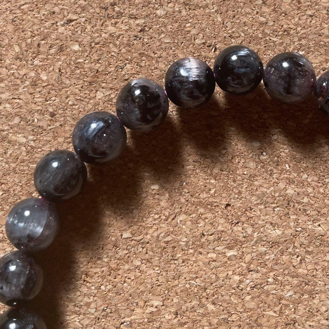 【希少】キャッツアイトルマリン ブレスレット 7.5㎜ 16㎝ 新春セール開催中