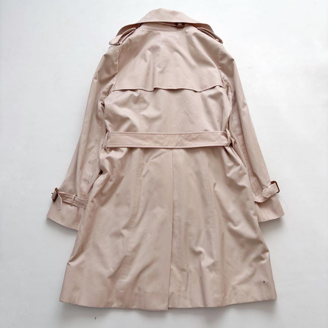 大きいサイズ　マッキントッシュ　トレンチコート　ピンクベージュ　ライナー　44
